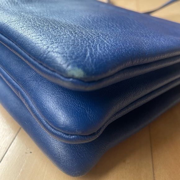 Celine Phoebe Philo 2015 Trio Bag Blue Small With Authenticity Card - Picture 9 of 9